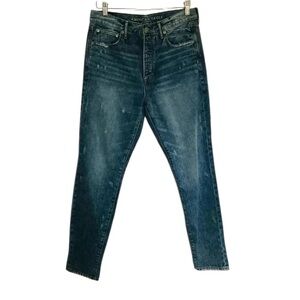 American Eagle Outfitters Women’s Medium Wash High Rise Girlfriend Jeans 8
